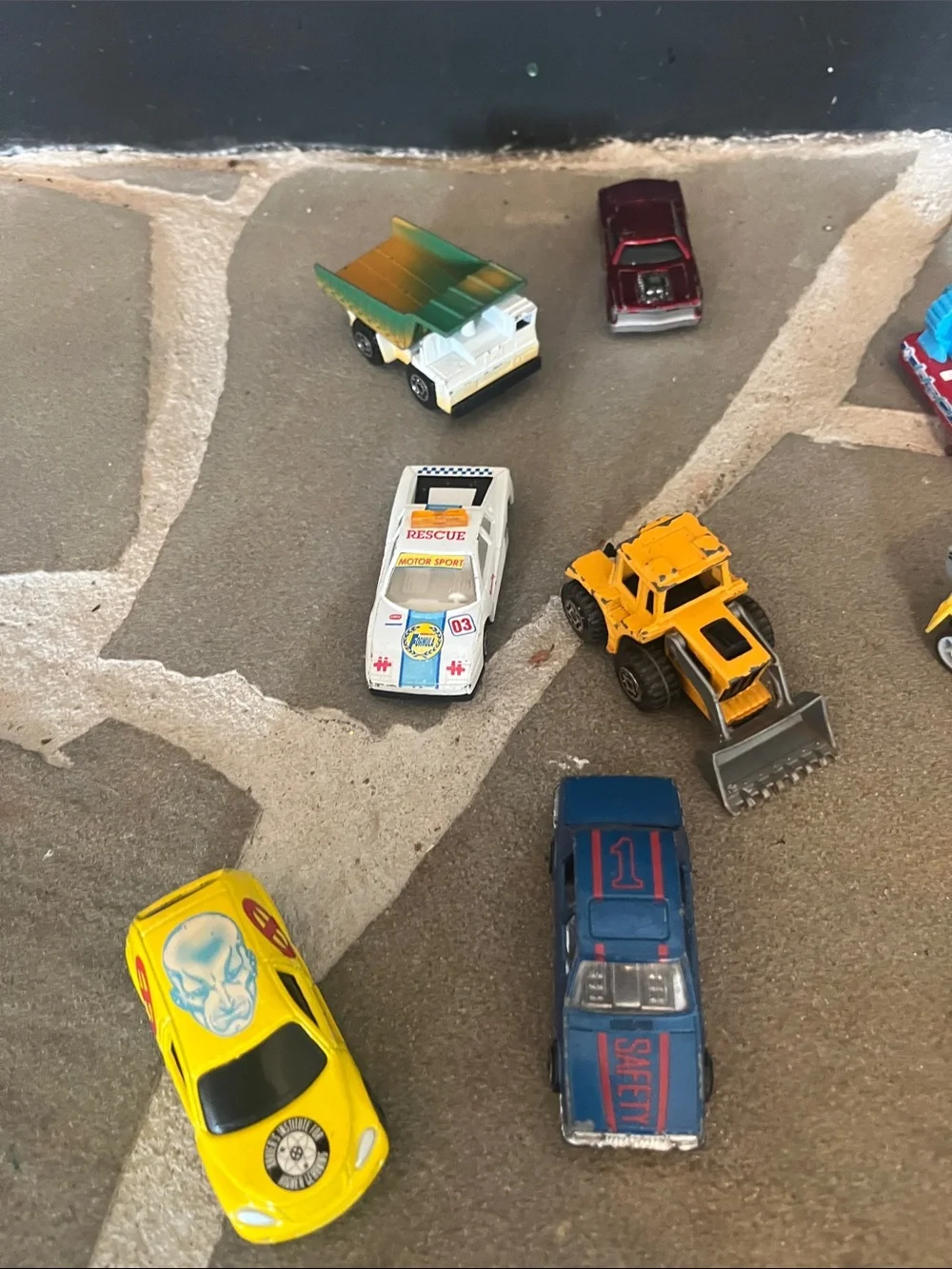 Yellow Construction Toy Vehicles Set for Kids - Assorted Mini Trucks